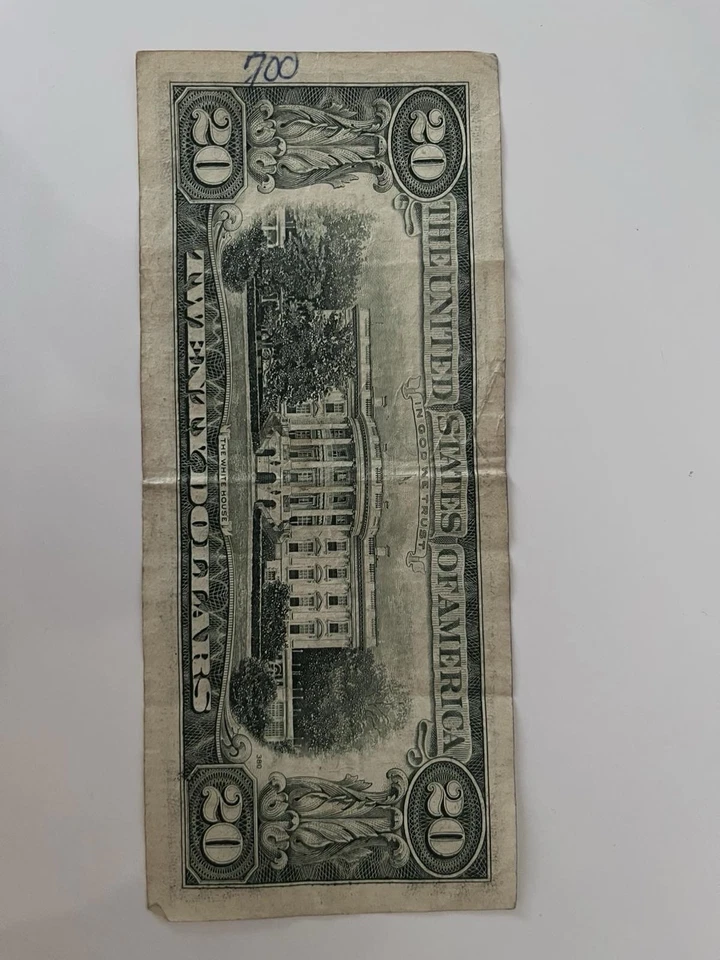 20 dollars bill 1993 series E02841137F RARE VERY GOOD CONDITION - Image 2 of 2