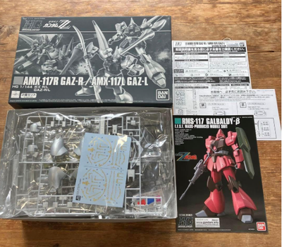 BANDAI HG 1/144 AMX-117R / AMX-117L GAZ-R/L Gundam ZZ Model Kit
