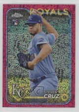 2024 Topps Chrome Magenta Speckle Refractor /350 Steven Cruz #187 0a4r
