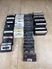 Lot of 55 MOLDY Bulk Loose Black White Clear Cassette Tapes Decor Art Unlabeled