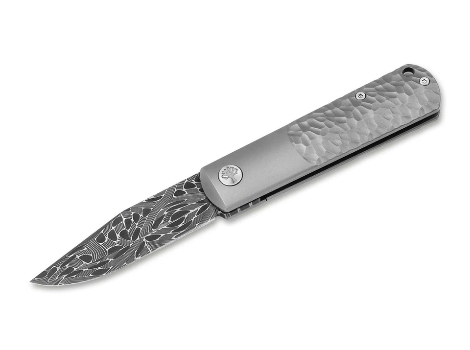 Cuchillo de Bolsillo de Coleccionista BOKER® BRLW Meteorite Damasco Hoja Titán 2.56" Foto 2 de 4