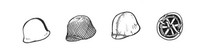 Us Wwii Helmets (6Pcs) / 1:35 - Cmk B35083