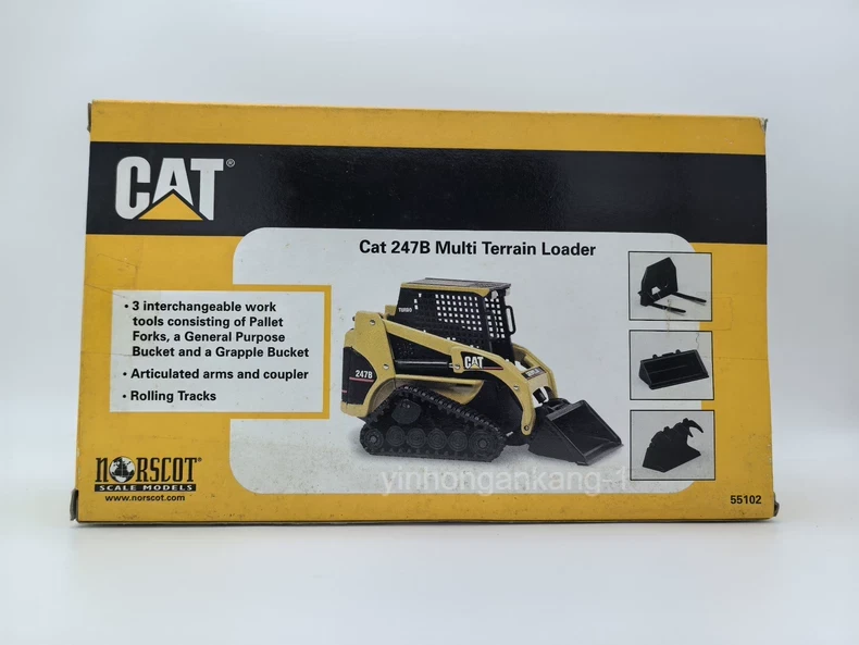 New 2005 Norscot 1/32 Diecast Cat Caterpillar 247B Multi Terrain Loader 3 Tools - Image 2 of 4