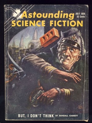 July 1959 Astounding Science Fiction Magazine Algis Budrys Kelly Freas Cover