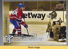 2020-21 Upper Deck Game Dated Moments Playoffs Gold /100 Cole Caufield READ 00rb