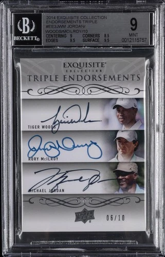 2014 MICHAEL JORDAN/TIGER WOODS/RORY MCILROY BGS 9