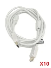 Lot of 10 Genuine Samsung BN39-01879L DisplayPort Male to Male Cables 5FT