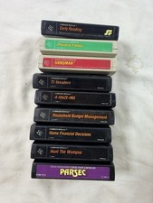Lot of 9 Texas Instruments TI 99/4A Cartridges Command Module Vintage Untested