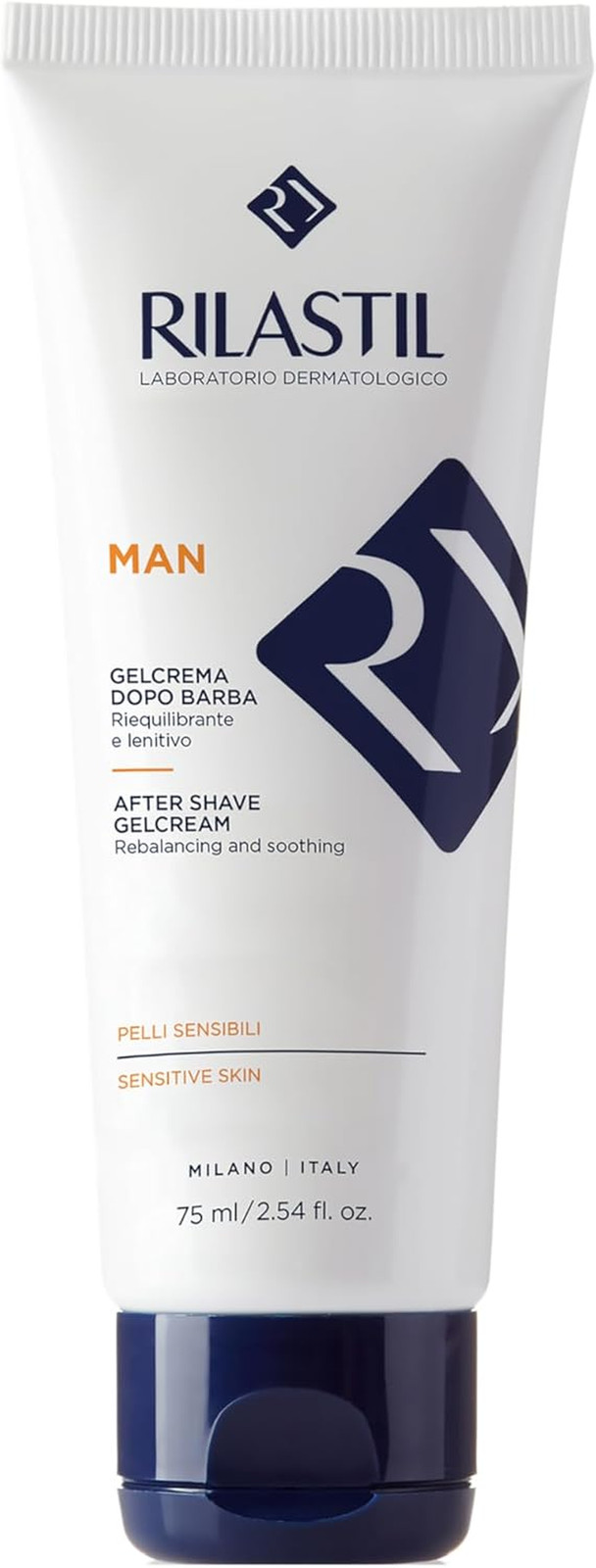 Rilastil Man Gel Crema Dopobarba 75ml - Sollievo Immediato Pelli Sensibili