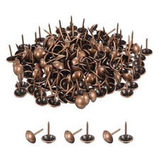 180Pcs Upholstery Tacks, 7.5 x 17mm Round Cap Black Thumb Tacks, Red