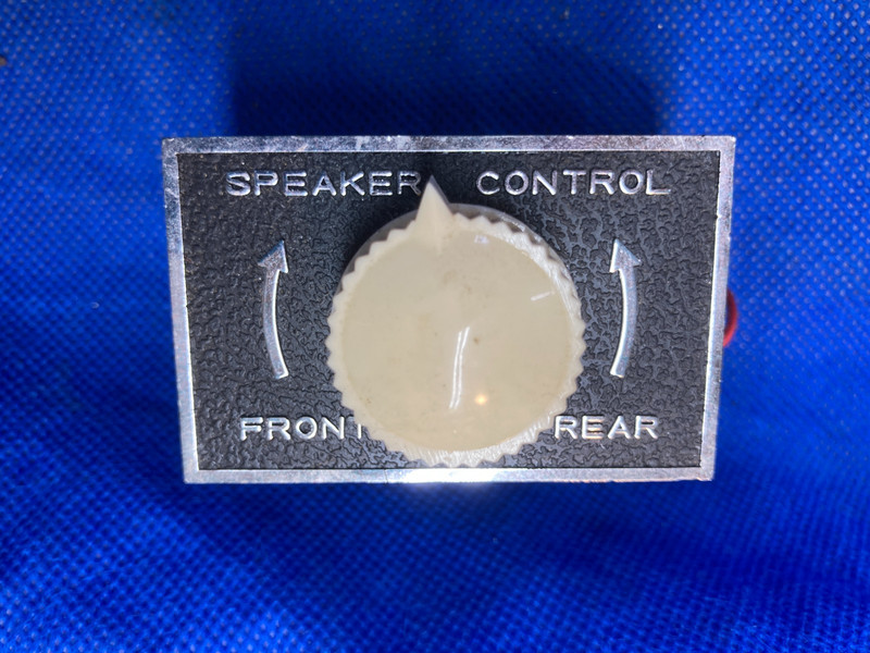 VINTAGE Car Radio Auto Radio Truck Radio Rear Speaker Fader Control