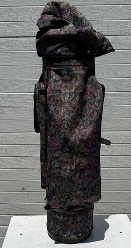 Jones Sports Cart Golf Bag 3-way Womens Floral Tapestry Rain Cover 3 Headcovers - Picture 4 of 8