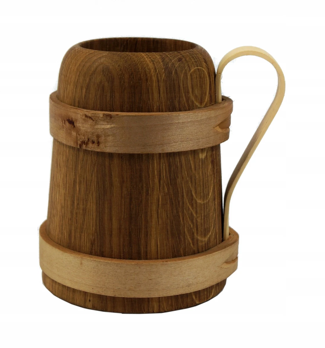 Boccale di birra medievale in legno naturale (17x14 cm.) ⚔️ Negozio