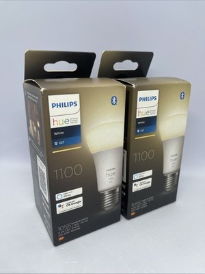 2x PHILIPS Hue White Leuchtmittel Smart Home E27/9,5W 1100lm Warmweiß NEU