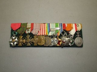 France c1914 30 Foreign Legion Colonial Officer Medal Group 13 Pieces
