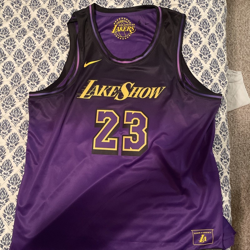 LeBron James Los Angeles Lakers Nike  City Edition Swingman Jersey NBA 23 XXL