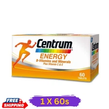 1 X 60's New Centrum Energy B-Vitamins and Minerals + Vitamin C & E (EXP03/2027)