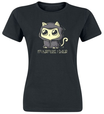 I'm Harmless. I Swear T-Shirt Damen  schwarz