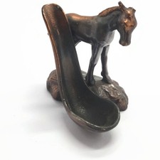 Vintage Bronze Horse Statue Sculpture Art Deco