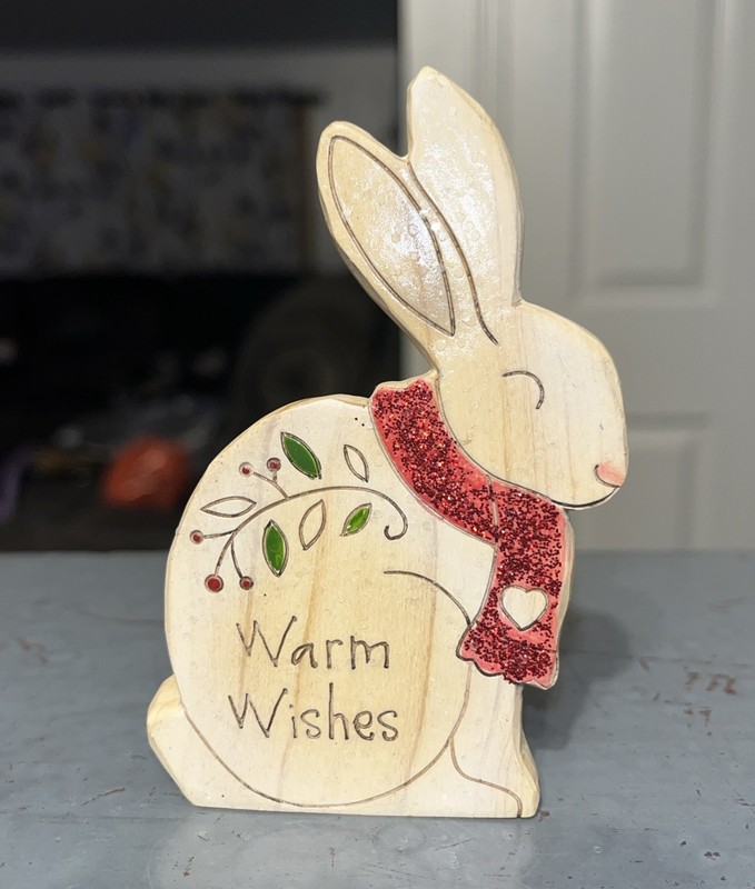 Pavilion Gift Company 78516 Rabbit Warm Wishes Figurine 4"