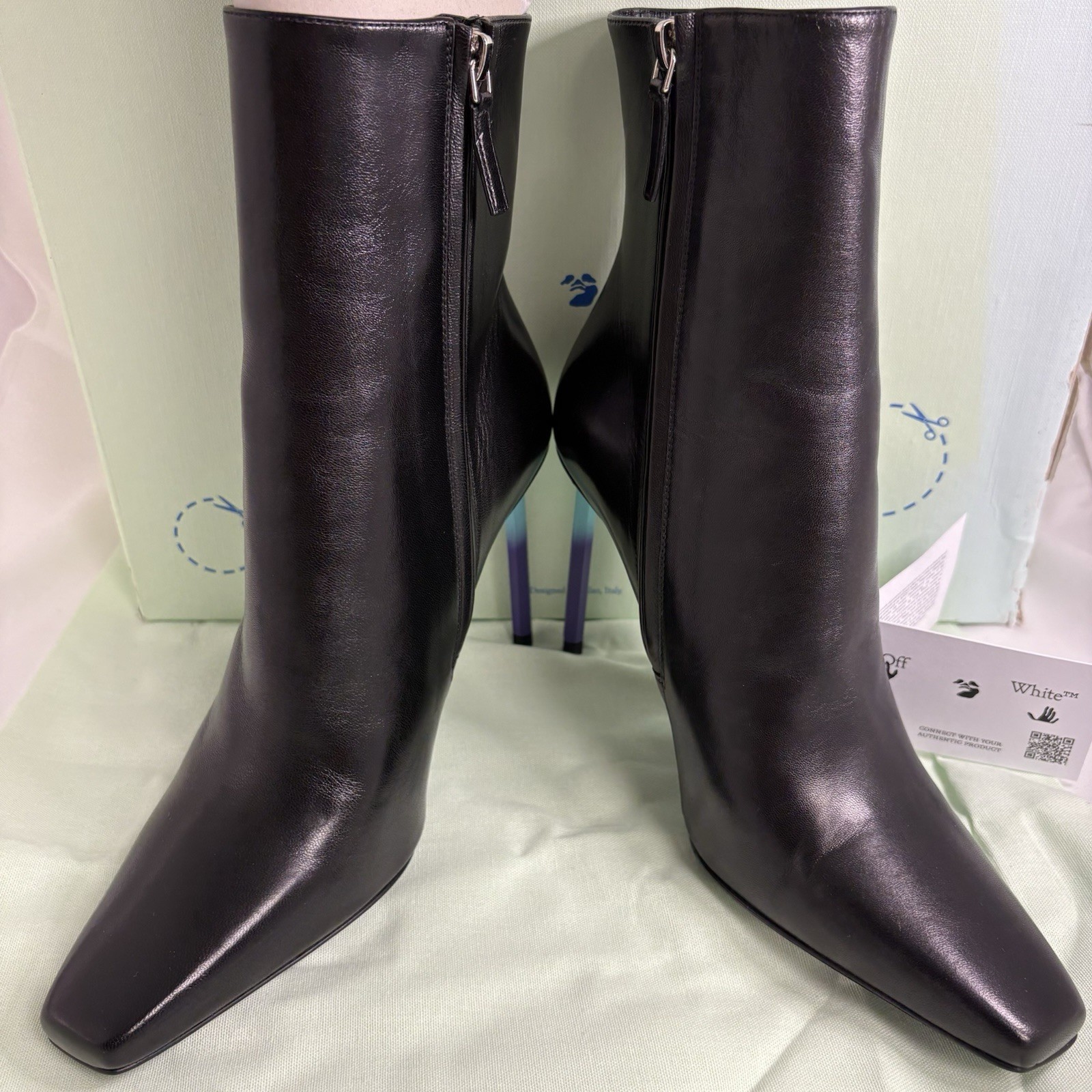 OFF-WHITE Ankle Boots Size Uk 6(39) Brand New Genuine RRP£925 #531 image 6