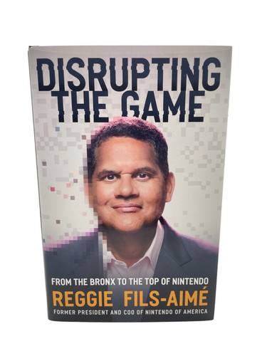 Reggie Fils-Aimé signiert störendes Spielbuch Nintendo President Auto JSA COA