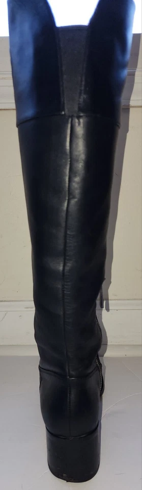 Michael Kors Dylan Women Boots Size 7.5M Knee High Black Leather - Image 4 of 4