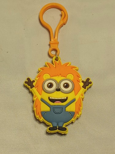 Hedge Hogz Orange Minion Backpack Keychain Clip Minion - Picture 3 of 3