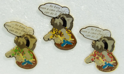 2008 California OOTM set of 3 ''So Easy even a Cave OMer Can Do It'' Trading Pins