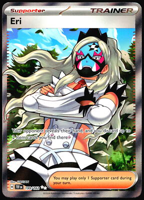 Eri 2024 Temporal Forces TEF #199/162 Full Art Pokemon Card R2-98