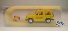 Rietze 1/87 Nr. 30182 Mitsubishi Pajero mit Schleppachse Pannenhilfe OVP #3192