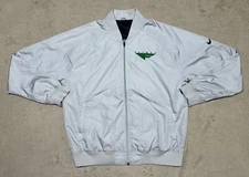 Nike Flight Bomber Jacket Mens Medium M Gray Full Zip Windbreaker Galaxy RARE