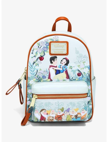 Loungefly Disney Snow White and the Seven Dwarfs Floral Mini Backpack NEW