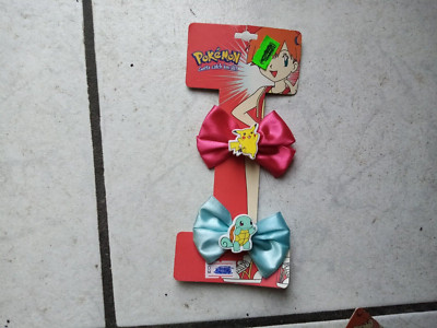 Pokemon Haarklammer Set - noch verpackt auf Blisterkarte  -1999 -top ## Fliege#