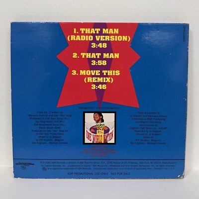 Ya Kid K “That Man” Rare Radio DJ Promo CD Single DPRO-04682
