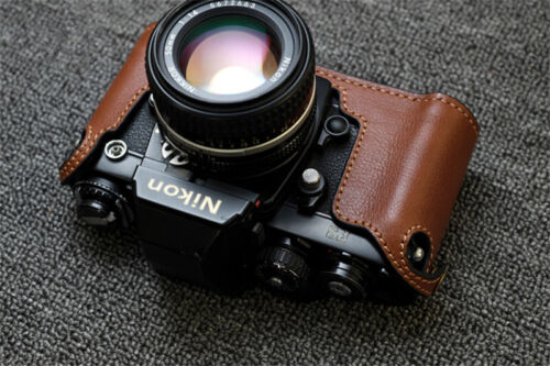 Funper Handmade Leather Half Case For Nikon F3 Camera Retro Protective Cover New - Picture 6 of 12