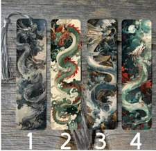 Chinese Dragon Themed Metal Bookmarks