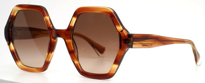 GIGI STUDIOS Nimra 6593/0 Brown Horn Womens Gradient Sunglasses 52-23-140 B:36