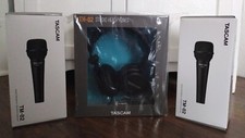 TASCAM TM-82 Dynamic Microphone 2 TH-02 Studio Headphones