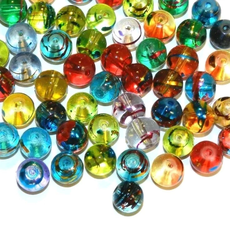 50 PIEZAS Cuentas Sueltas Gema Color Surtido para Pulsera Collar Hágalo Usted Mismo Fabricación de Joyas Foto 3 de 3
