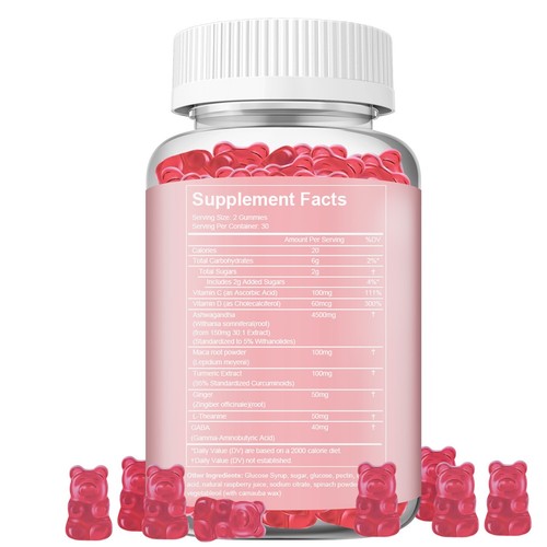 Organic Greek Ashwagandha Gummies Anti-anxiety Extra Strength Dietary Supplement - Picture 3 of 5