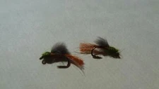 1 DOZ DF-6 CRIPPLE DUN BLUE WING OLIVE (SELECT YOUR SIZE) DRY FLY