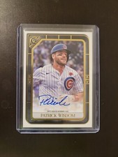 Patrick Wisdom Chicago Cubs 2021 Topps Gallery Auto #VA-PW Auto