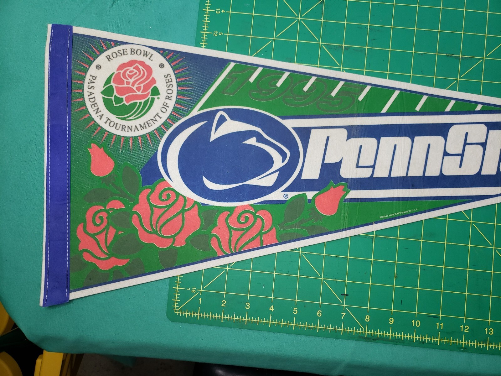 Vintage Rose Bowl Pasadena Tournament Of Roses Penn State Pennant eBay