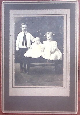 c1900 WASHINGTON KANSAS CHARLIE RUTH TERRY DAUGHERTY CHILDREN PHOTOGRAPH Z6645