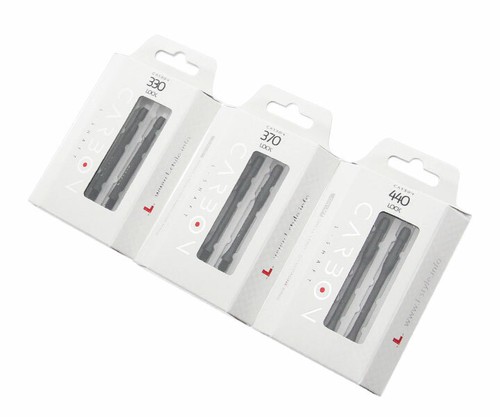 L-Style Locked Carbon Shafts - Slim - Black - Length 370 / 37mm - Picture 2 of 3