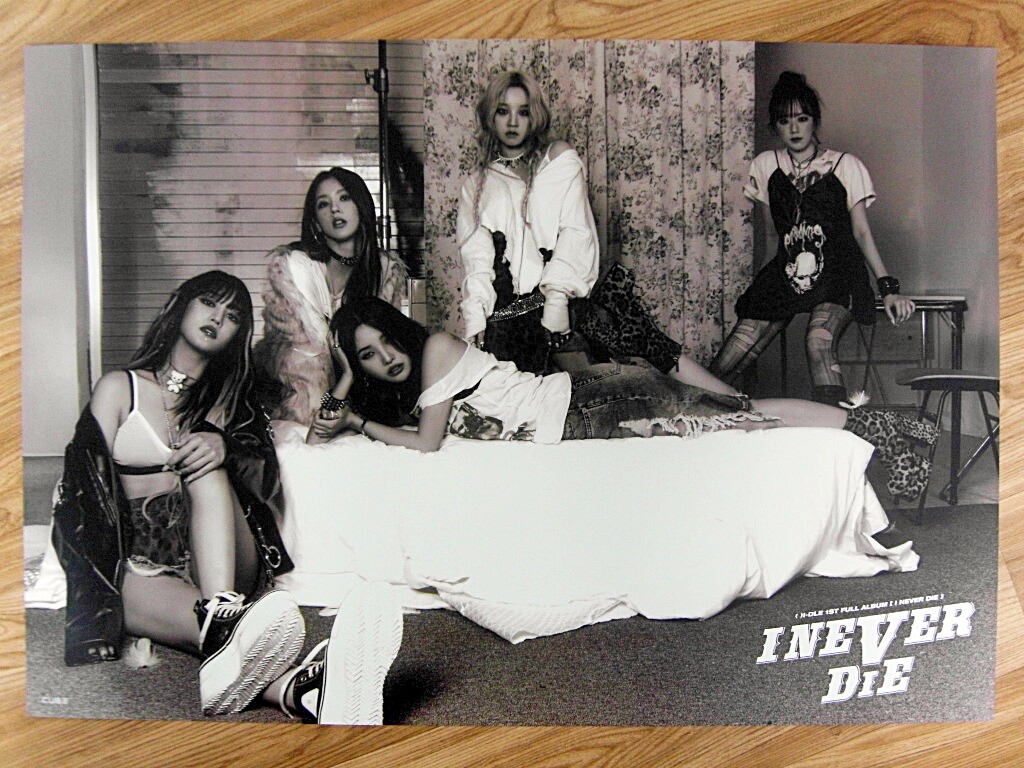 G) I-DLE G-IDLE - I NEVER DIE (TYPE A) [ORIGINAL POSTER] *NEW* K