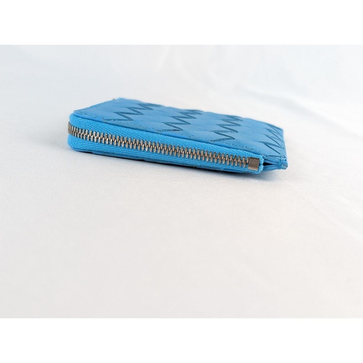 Bottega Veneta Zip Around Wallet in Blue BNWDB OS | eBay