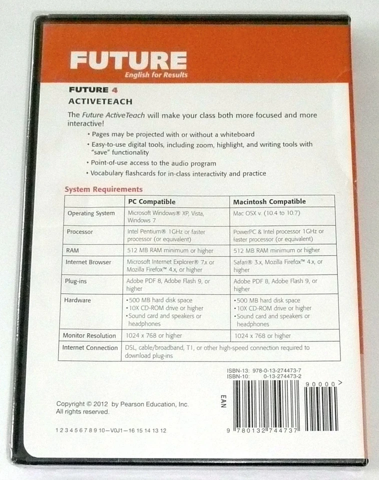 Pearson ActiveTeach 4 Future English For Results CD-ROM Classroom Projecting NEW - Image 2 of 2