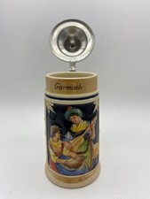 Vintage Small (5 3/4”) Lidded Hand Painted West Germany Beer Stein